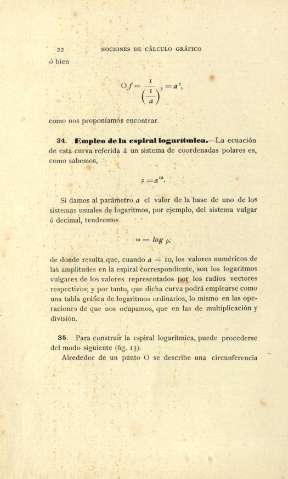 Empleo de la espiral logaritmica