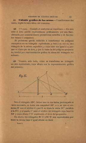 Cálculo gráfico de las áreas