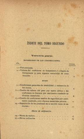 Índice del Tomo Segundo