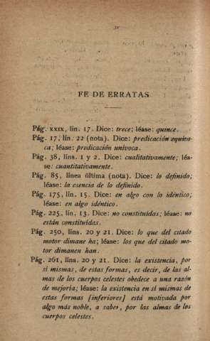 Fe de erratas