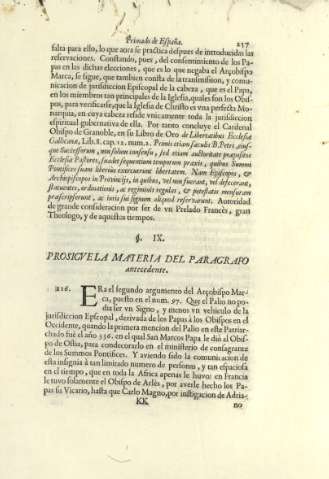 Ss. IX. Prosigvela materia del paragrafo antecedente