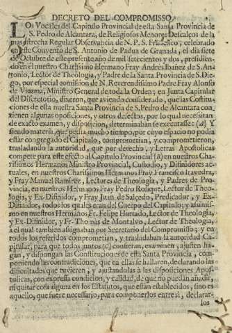 Decreto del compromiso