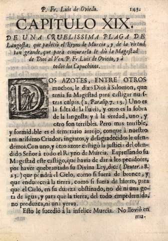 Capitulo XIX. De una cruelissima plaga de Langosta...