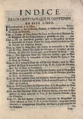 Indice de los capitulos que se contienen en este libro