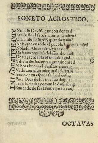 Soneto acrostico