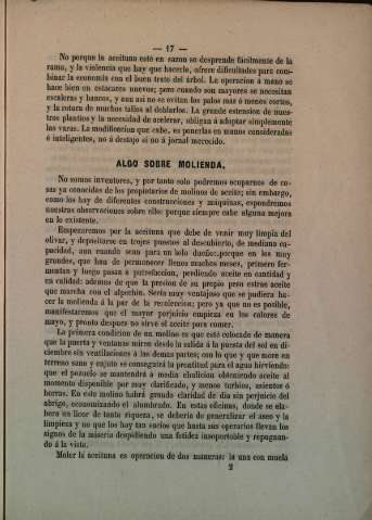 Algo sobre molienda