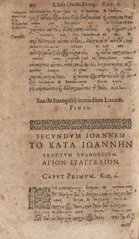 Secvndvm Ioannem Sanctvm Evangelivm