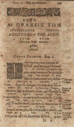 Acta Apostolorvm sancti Lvcae Evangelistae