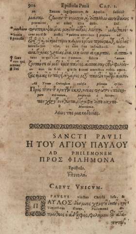 Sancti Pavli ad Philemonem Epistola