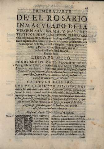 Primera Parte  -  Libro Primero