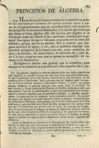 Principios de álgebra