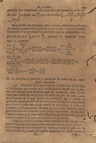 De la elevacion á potencias y extraccion de raices de las cantidades monomias