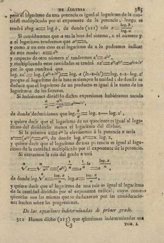 De las equaciones indeterminadas de primer grado