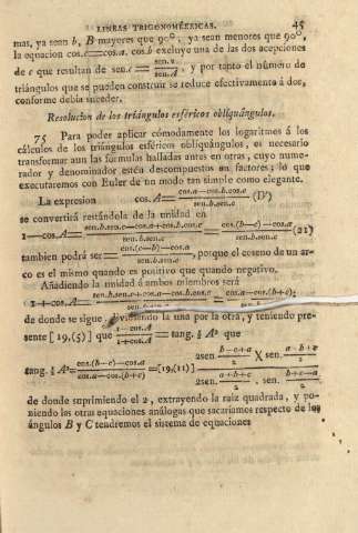 Resolucion de los triángulos esféricos obliquángulos