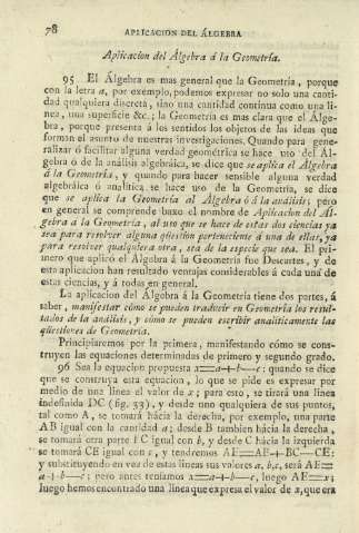 Aplicacion del Álgebra á la Geometría
