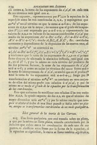Idea general de la teoría de las Curvas