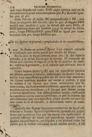 De las figuras en general, y propiedades de los quadriláteros