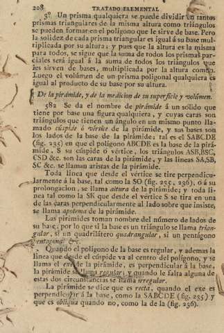 De la pirámide, y de la medicion de su superficie y volúmen