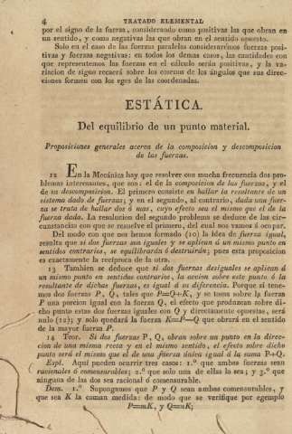 Estática. Del equilibrio de un punto material