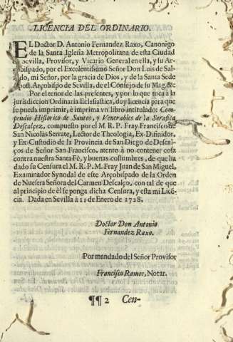 Licencia del ordinario