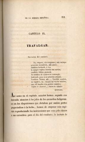 Capitulo IX. Trafalgar. Narracion del combate