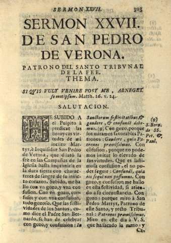 Sermon XXVII. De San Pedro de Verona...