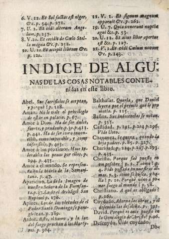 Indice de algunas cosas notables...