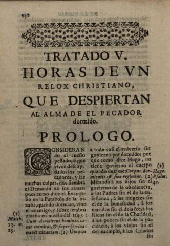 Tratado V. Horas de vn reloj...