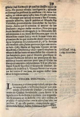 Tercer discvrso