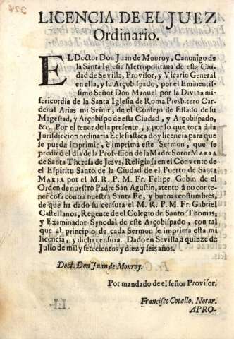 Licencia de el juez ordinario
