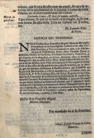 Licencia del ordinario