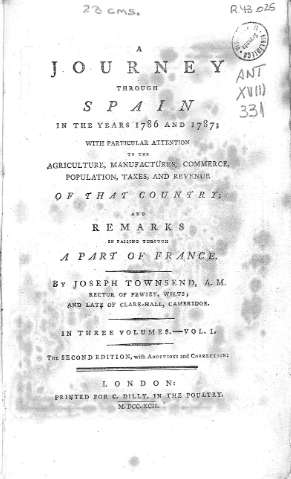 A journaey through Spain in the years 1786 and 1787... Vol. I