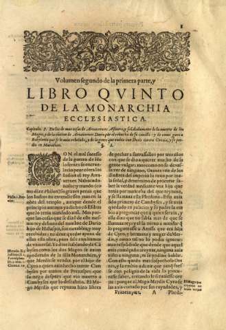 Volumen segundo de la primera parte, y libro qvinto...