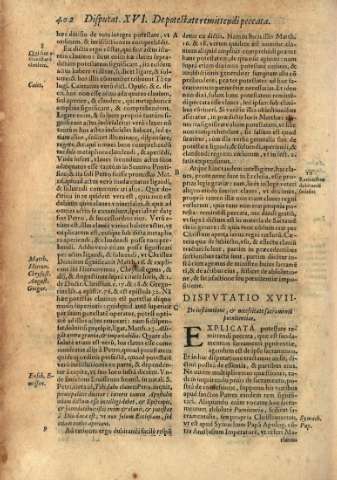 Dispvtatio XVII