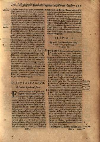 Dispvtatio XXVII