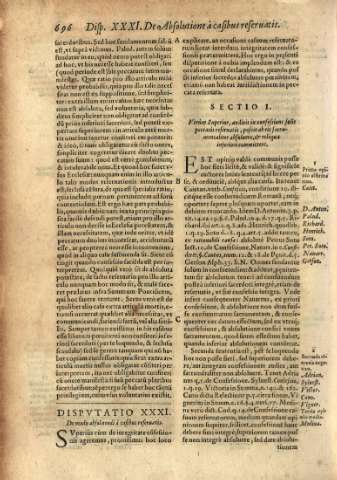 Dispvtatio XXXI