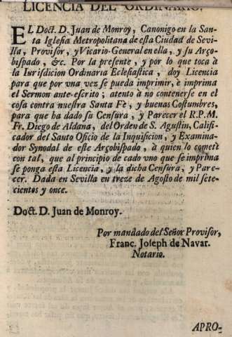 Licencia del ordinario