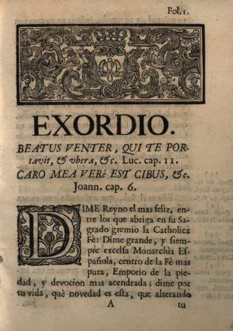 Exordio...