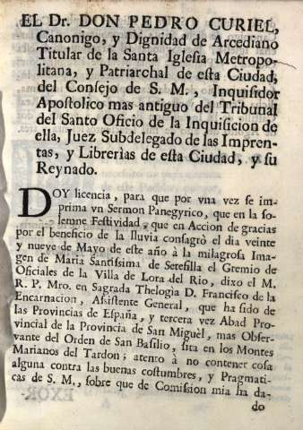 El Dr. Don Pedro Curiel...