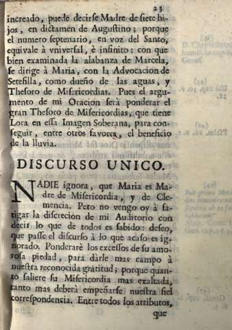Discurso unico
