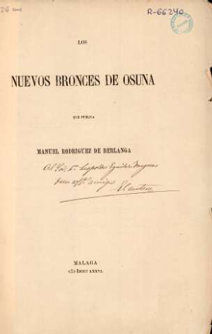 Los nuevos bronces de Osuna que publica Manuel Rodriguez de Berlanga