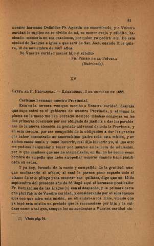 XV. Carta al P. Provincial. Kuangcheu...
