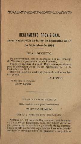 Reglamento provisional...