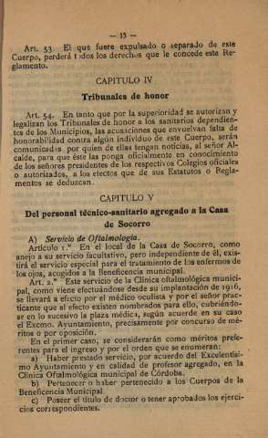 Capitulo IV. Tribunales de honor