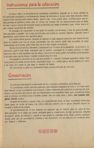 Instrucciones para la colocación