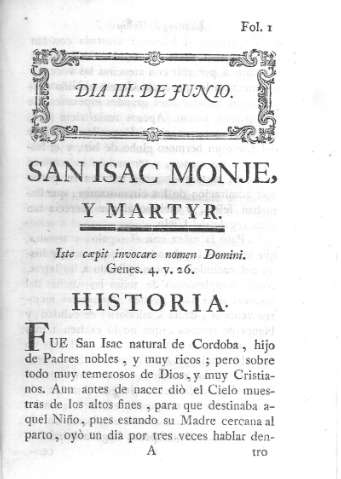 San Isac Monje y Martyr