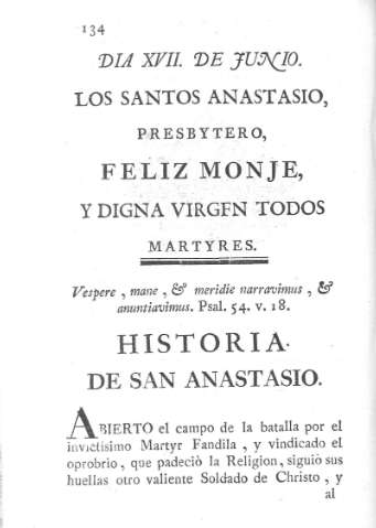 Los Santos Anastasio...