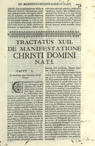Tractatus XVII. De manifestatione Chrsiti domini nati