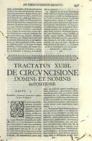 Tractatus XVIII. De circvncisione domini, et nominis impositione
