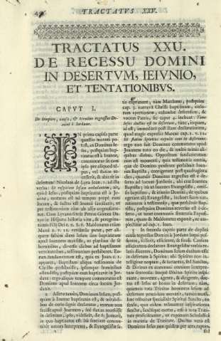 Tractatus XXV. De recessu domini in desertvm, ieivnio, et tentationibvs